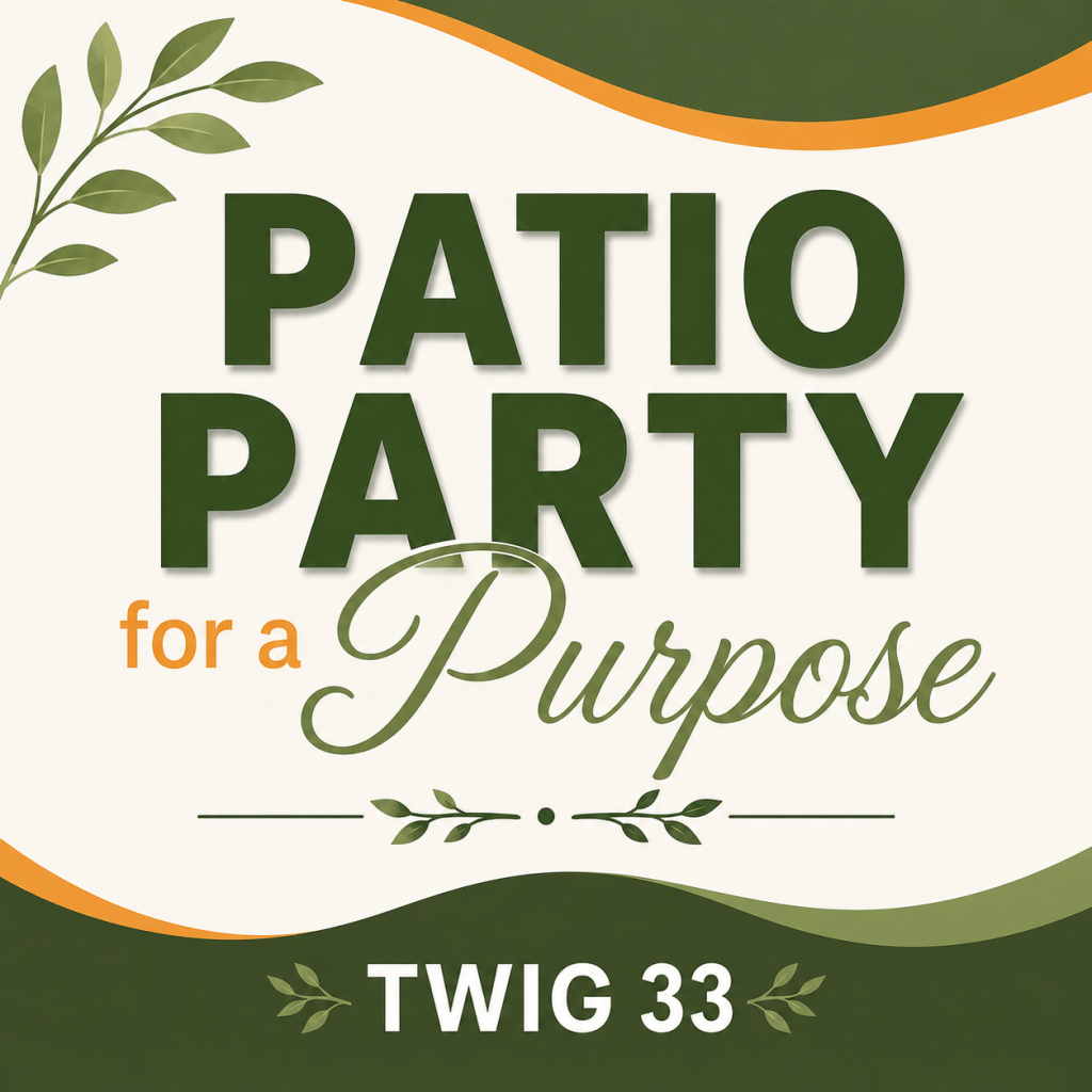 Dayton TWIGS Annual Patio Party for  a Purpose at Heather's Cafe in Springboro Oho  Raising money for Dayton Children's Hospital.